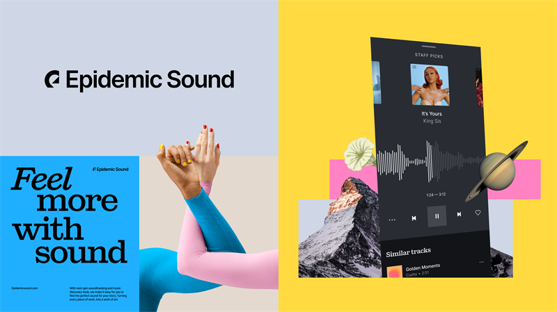 Epidemic Sound Rebrands to Champion Innovation and Creativity for Brands, Creators, and Artists.